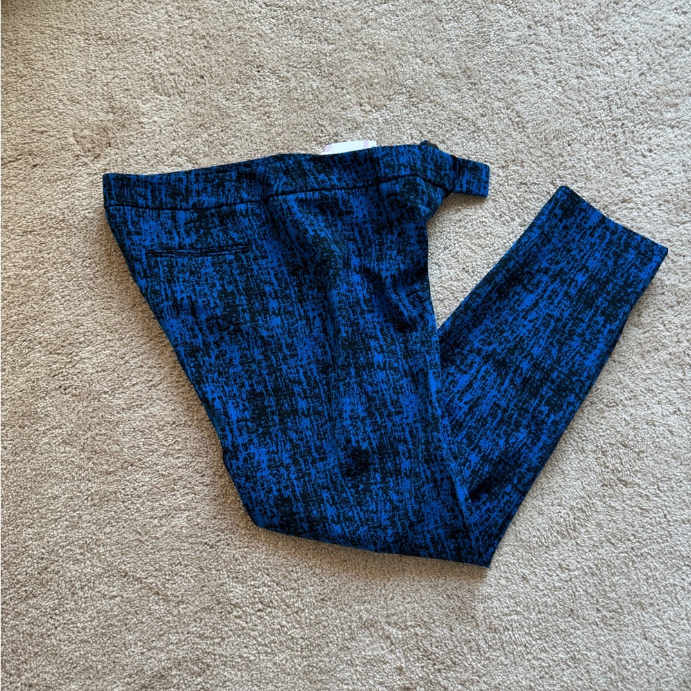 *NWT Anne Klein Jacquard Slim Leg Ankle Pants